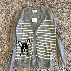 NWT Kate Spade Broom St Frenchie Cardigan